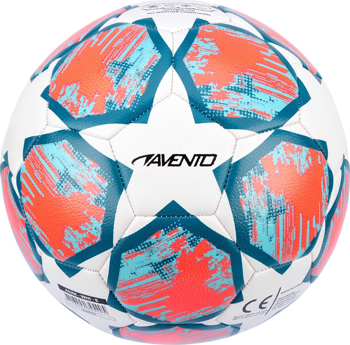 Avento Fußball - Sternenzauberer - blau - Größe 5 - ⌀ ca. 22 cm