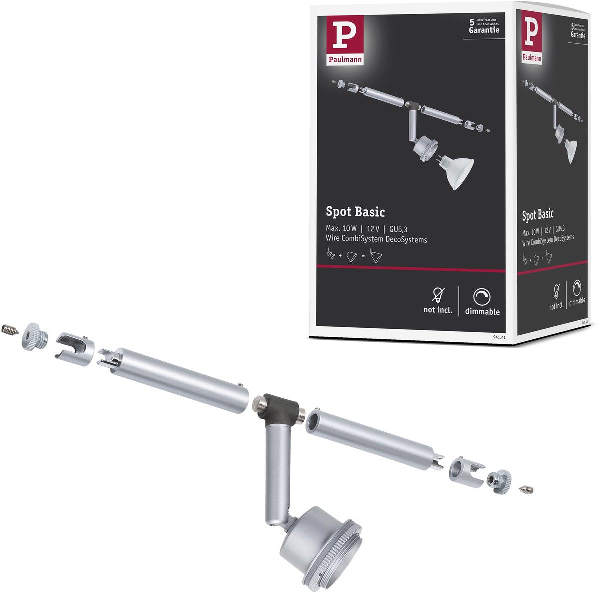 Paulmann Plug Shine LED Gartenstrahler Pike Loose Spot IP65 3000K 2,2W Anthrazit