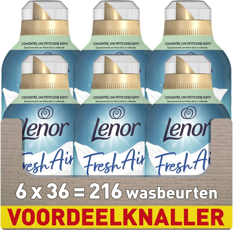Lenor Frischluft-Weichspüler – Nordlichter – 6 x 36 Wäschen
