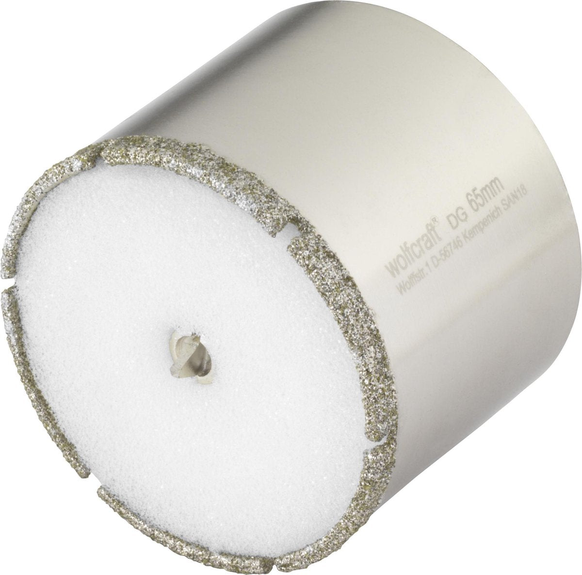 Wolfcraft – Diamantbohrer 65 mm – Fliesenbohrer 65 mm – Diamant-Lochsäge – 5930000