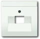 Busch-Jaeger Busch Jaeger Future Linear Abdeckplatte 1xRJ45 RJ11 Studioweiß matt 1803-884