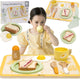 Klassiker World World Wooden Vintage Breakfast Set mit Tablett, 13dlg.