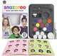 Snazaroo 1172197 Kinder-Make-up-Set Ultimate Party Pack – 12 leuchtende Farben inklusive Glitzer – Gesichtsbemalungs-Set Kinder – Make-up-Set mit Zubehör, auf Wasserbasis waschbar – für Party, Karneval, Halloween