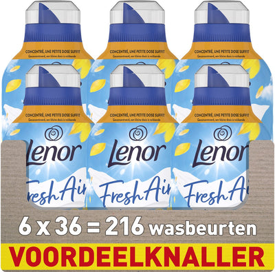 Lenor Frischluft-Weichspüler - Sonnenstrahlen - 6 x 36 Wäschen