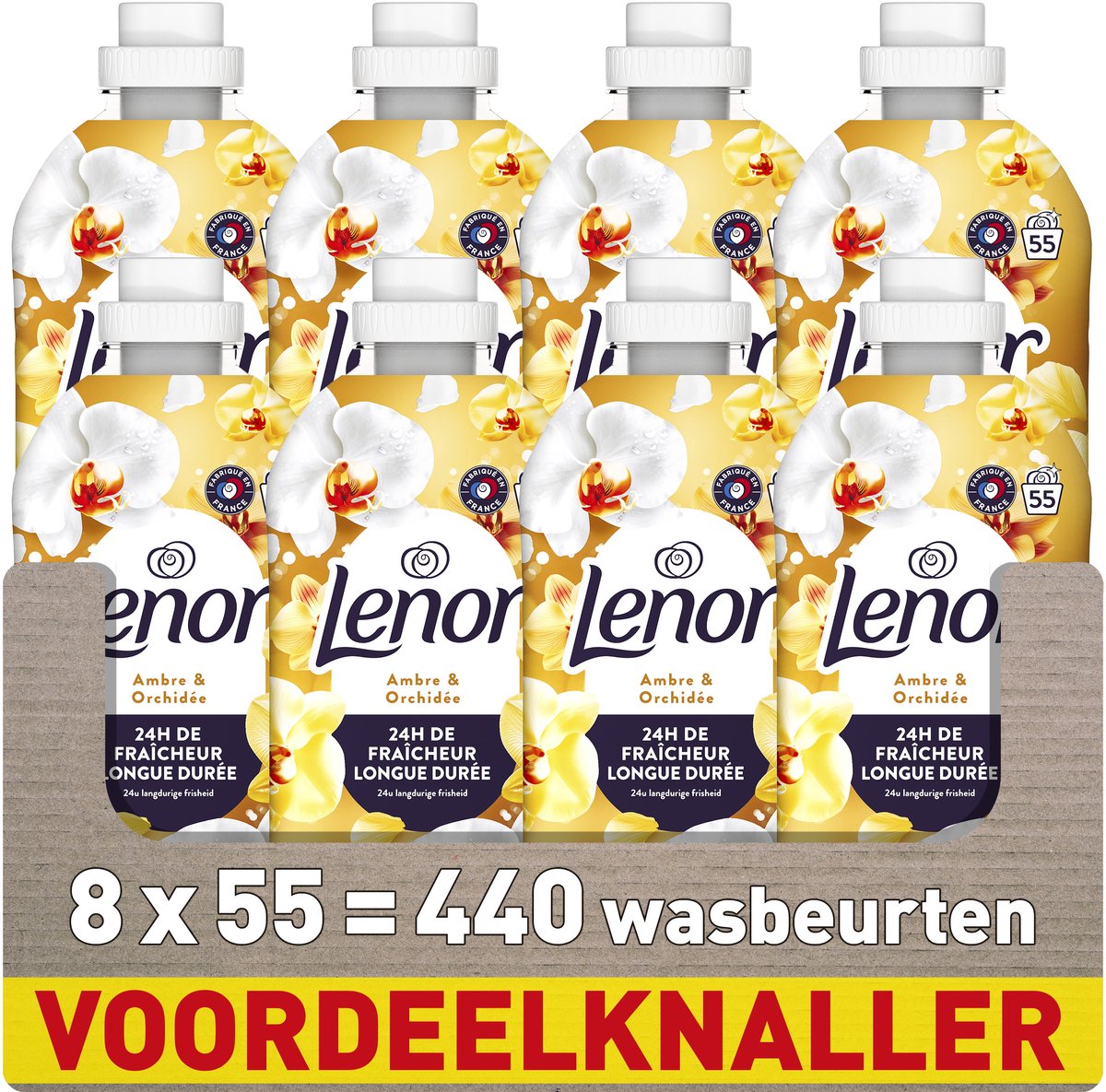 Lenor Weichspüler - Amber Orchid - 8 x 55 Wäschen