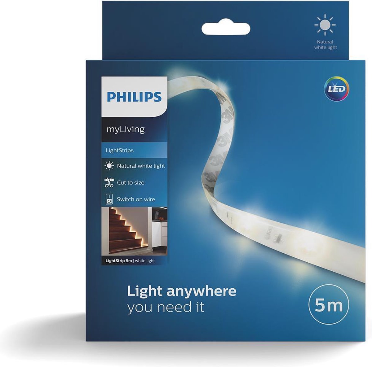 Philips LED-Lichtleisten – weißes Licht – 5 m