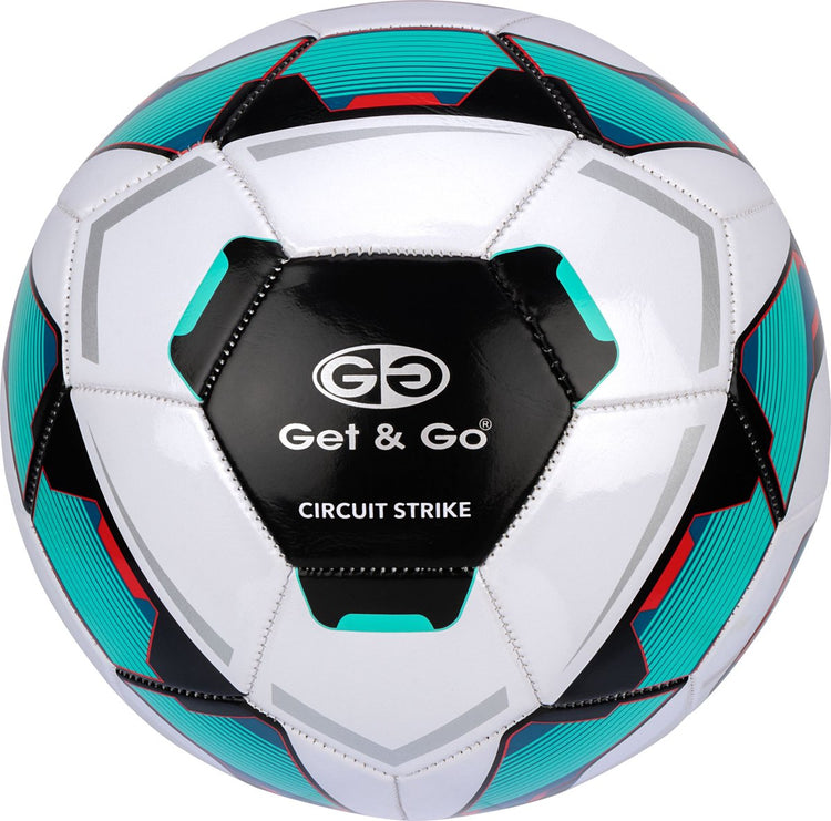 Get Go Fußball - Circuit Strike - Weiß Grün - Größe 5 - ø ca. 22 cm