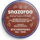 Snazaroo 1118977 – Rostbraun – 18 ml Aqua-Gesichtsfarbe, Kinder-Gesichtsfarbe für Kinder und Erwachsene