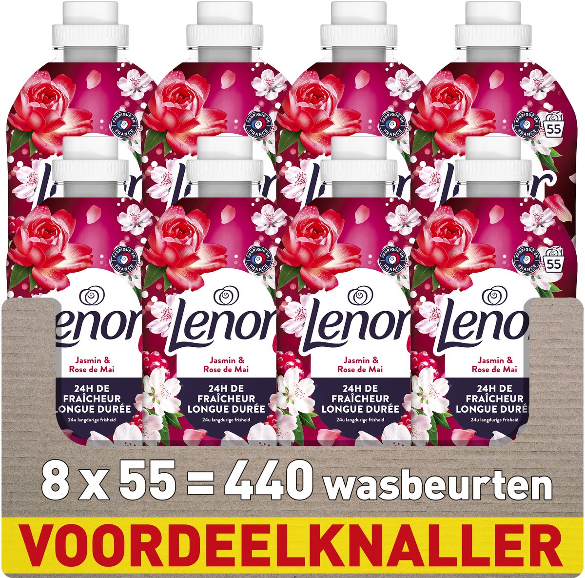 Lenor Weichspüler – Jasmin Rose de Mai – 8 x 55 Wäschen