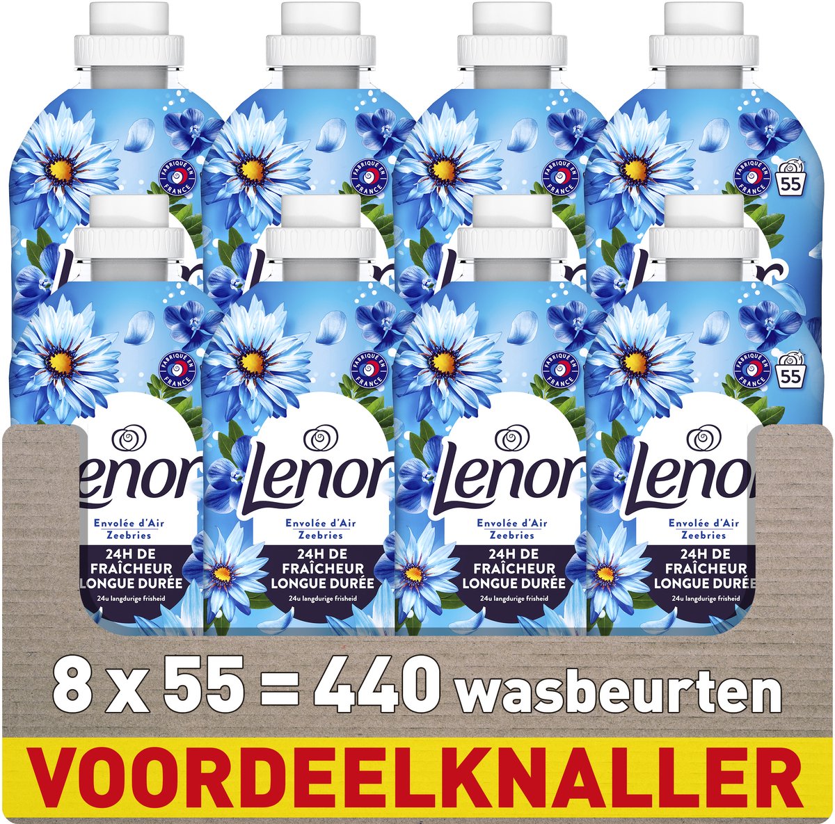 Lenor Weichspüler – Meeresbrise – 8 x 55 Wäschen