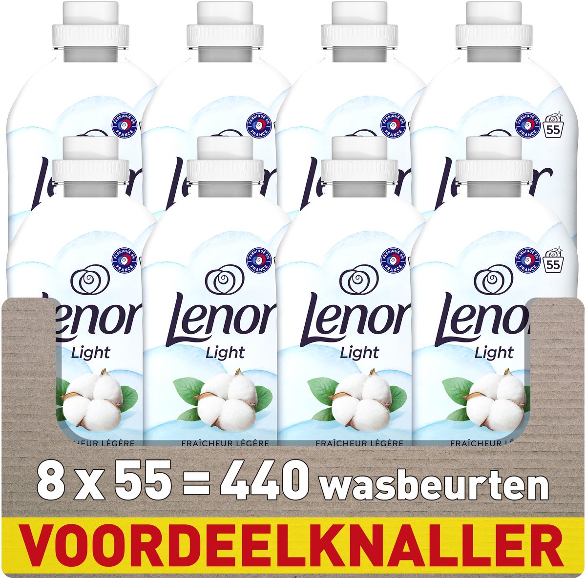 Lenor Weichspüler – Baumwolle – 8 x 55 Wäschen