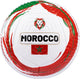 Avento Fußball - Lion Force - Rot Weiß - Größe 5 - ⌀ ca. 22 cm - Fußballweltmeisterschaft - Marokko