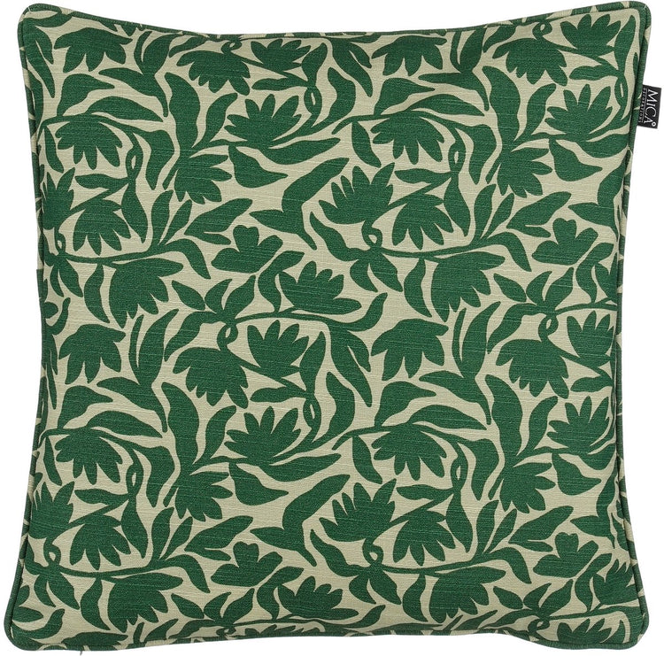 Glimmerdekorationen Kelly Outdoor-Kissen d.grün – L45xB45xH10cm