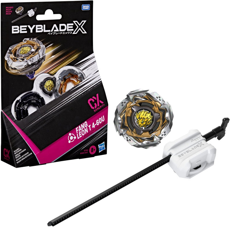 Beyblade x Fang Leon T 4-60u CX Starterpaket – Kreisel und Werfer