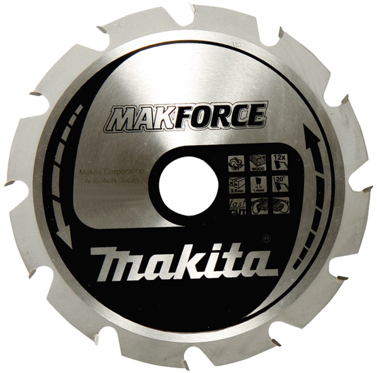 Makita b-32203 makforce handkreissägeblatt-160x20 mm 24 t atb