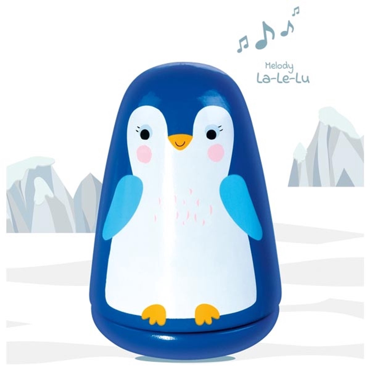Goki Wooden Music Box kleine Pinguin Gute Nacht