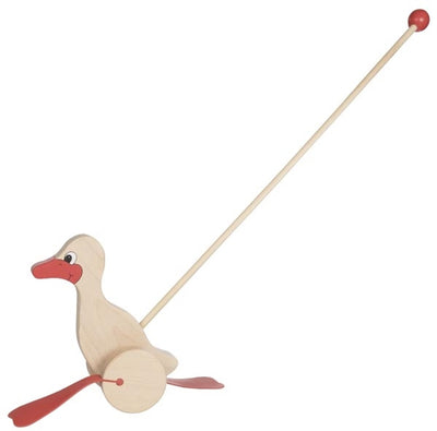 Goki Holzschub Figur Ente Natural
