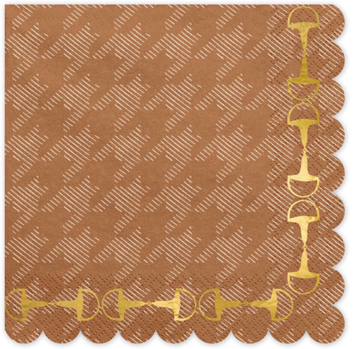 Partydeco 12 Steigbögel Partyservietten 33x33 cm