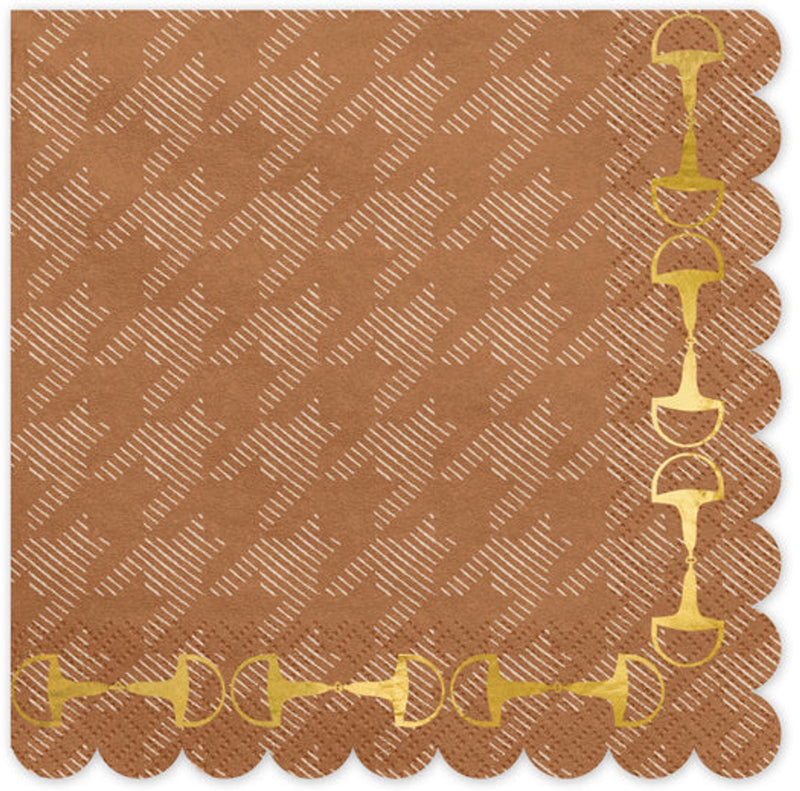 Partydeco 12 Steigbögel Partyservietten 33x33 cm