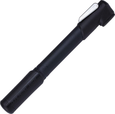 BBB Cycling Windwave Mini-Fahrradpumpe – leichte Minipumpe, Rennrad, Mountainbike, 7 bar, Schwarz, 25 cm, BMP-54