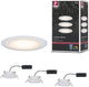 Paulmann Premium LED Einbauleuchte Dim to Warm Suon Basisset IP44 rund 90 mm 3x5W 3x450lm 230V dimmbar Dim to Warm Satin, Weiß