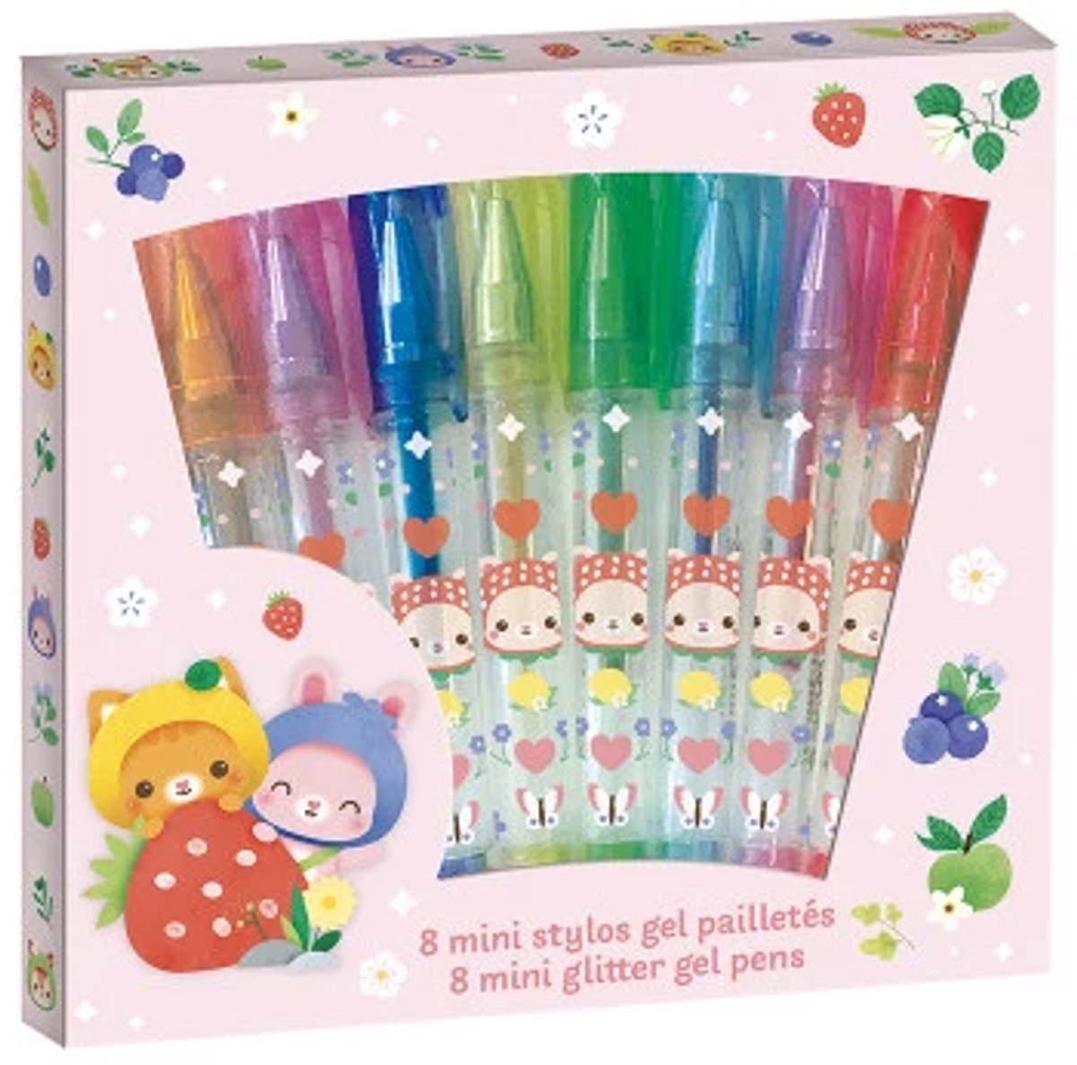 Janod – Papeterie – 8 Mini-Glitzerstifte
