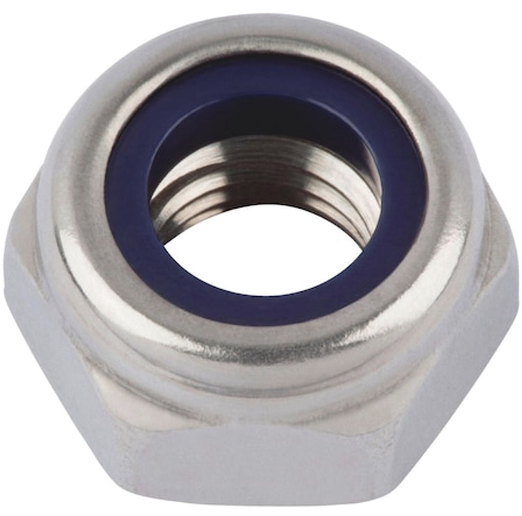 Würth - DIN 985 Edelstahl A2 blank - Sechskantmutter, niedrige Form, mit Klemmteil (nichtmetallischer Einsatz) DIN 985 Edelstahl A2, blank