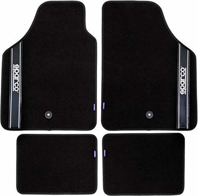 Sparco Automatten Universal 4er-Set - Stoff - Schwarz