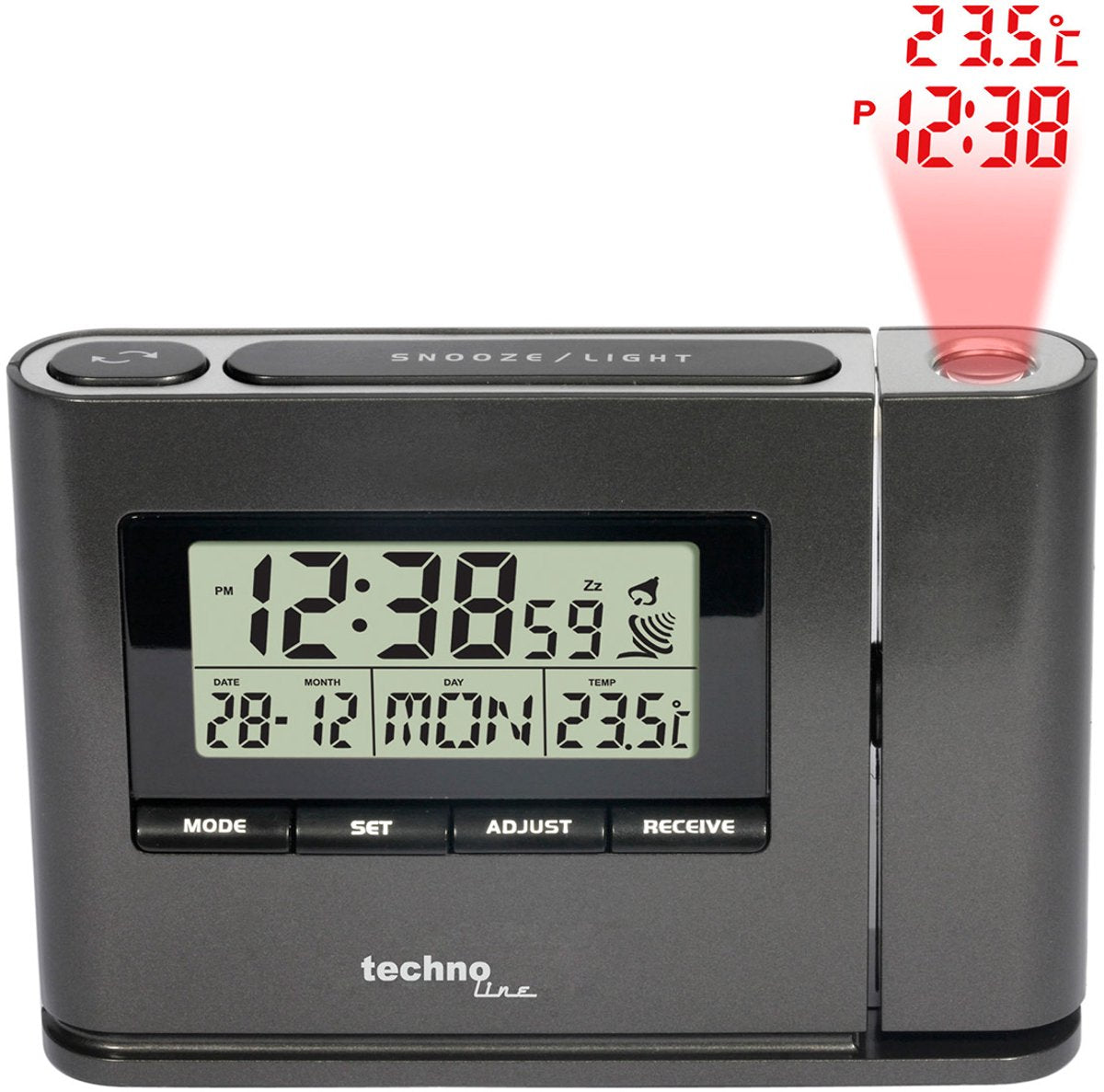 Technoline Wecker Funkgesteuerte Projektionsuhr - WT 519