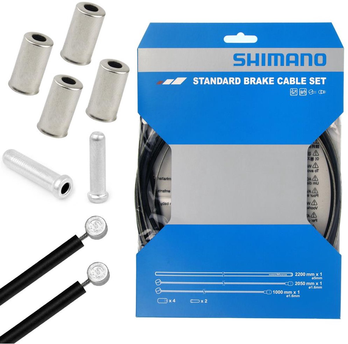 Shimano Bremskabel Set Stahl schwarz