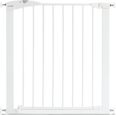 Munchkin Maxi Secure Gate Metallklemmtor | Sicherheitstor | Treppenschutzgitter ohne Bohren | Klemmbefestigung | 75 bis 82cm | weiß