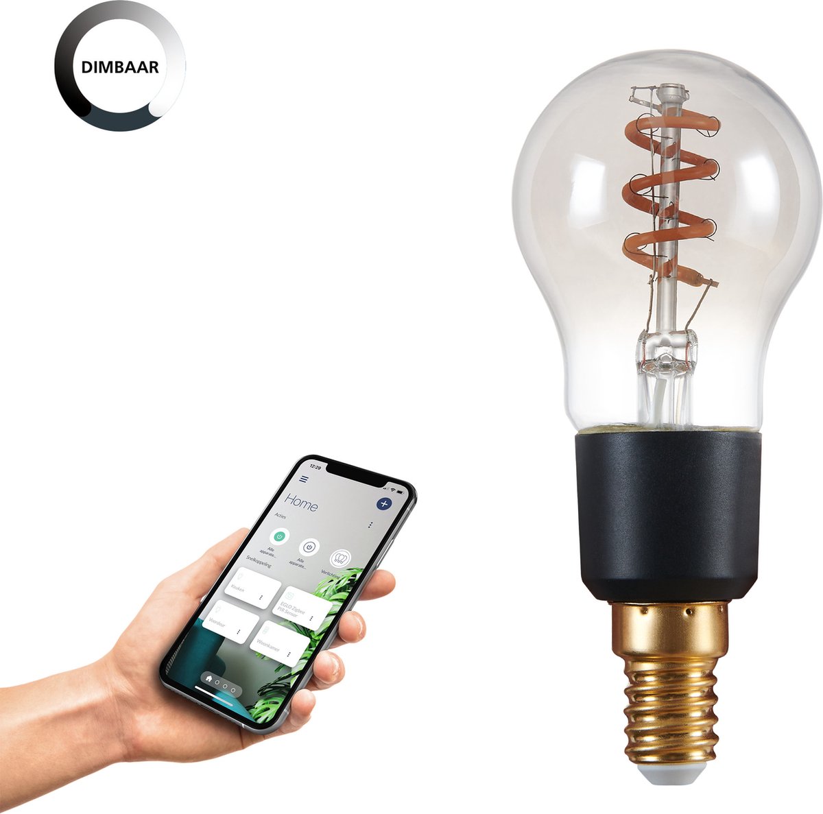 Eglo LED-Lampe e14 ball connect.z - 150lm - dimmbar - 2000k - Rauch (S. 45)