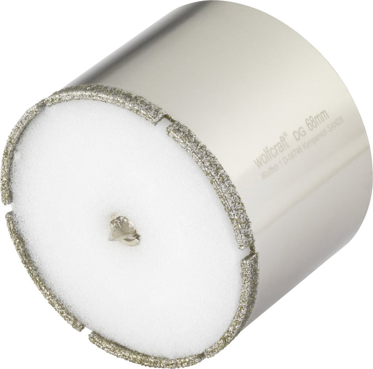Wolfcraft – Diamantbohrer 68 mm – Fliesenbohrer 68 mm – Diamant-Lochsäge – 5931000
