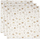 Jollein hydrophiles Tuch klein – 70 x 70 cm – Miffy Family Farm – 3 Stück