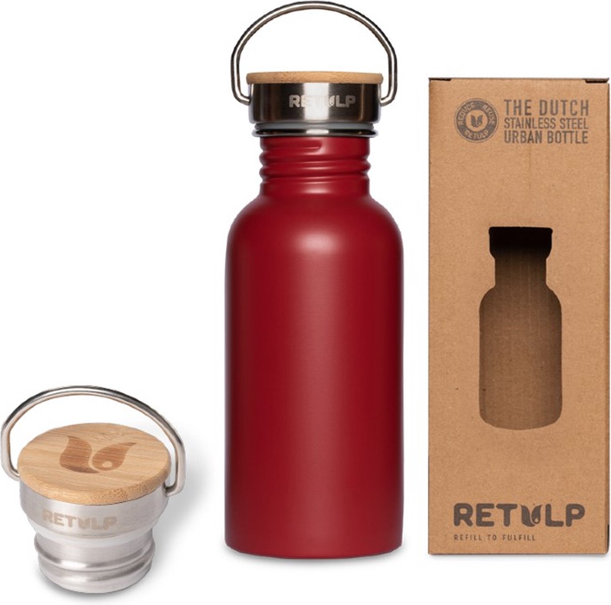 Retulp städtische Wasserflasche Ruby Red 500 ml