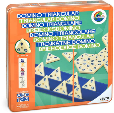 Geronimo Spiele Cayro - Domino dreieckig - Geschicklichkeitsspiel Denkspiel - 2-4 Spieler - geeignet ab 8 Jahren