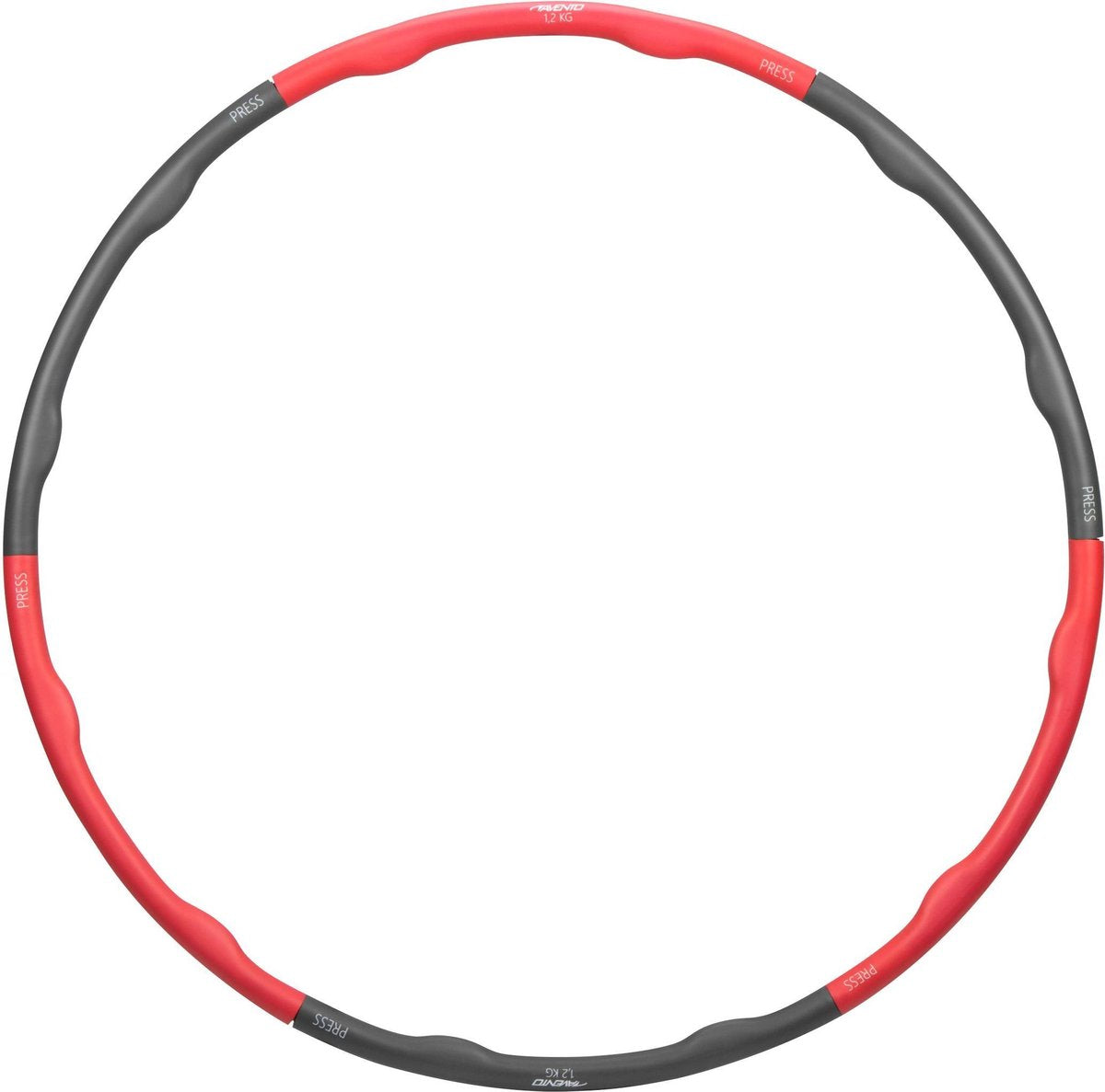 Avento Hula Hoop 100 cm Schaumschaum schwarz rot