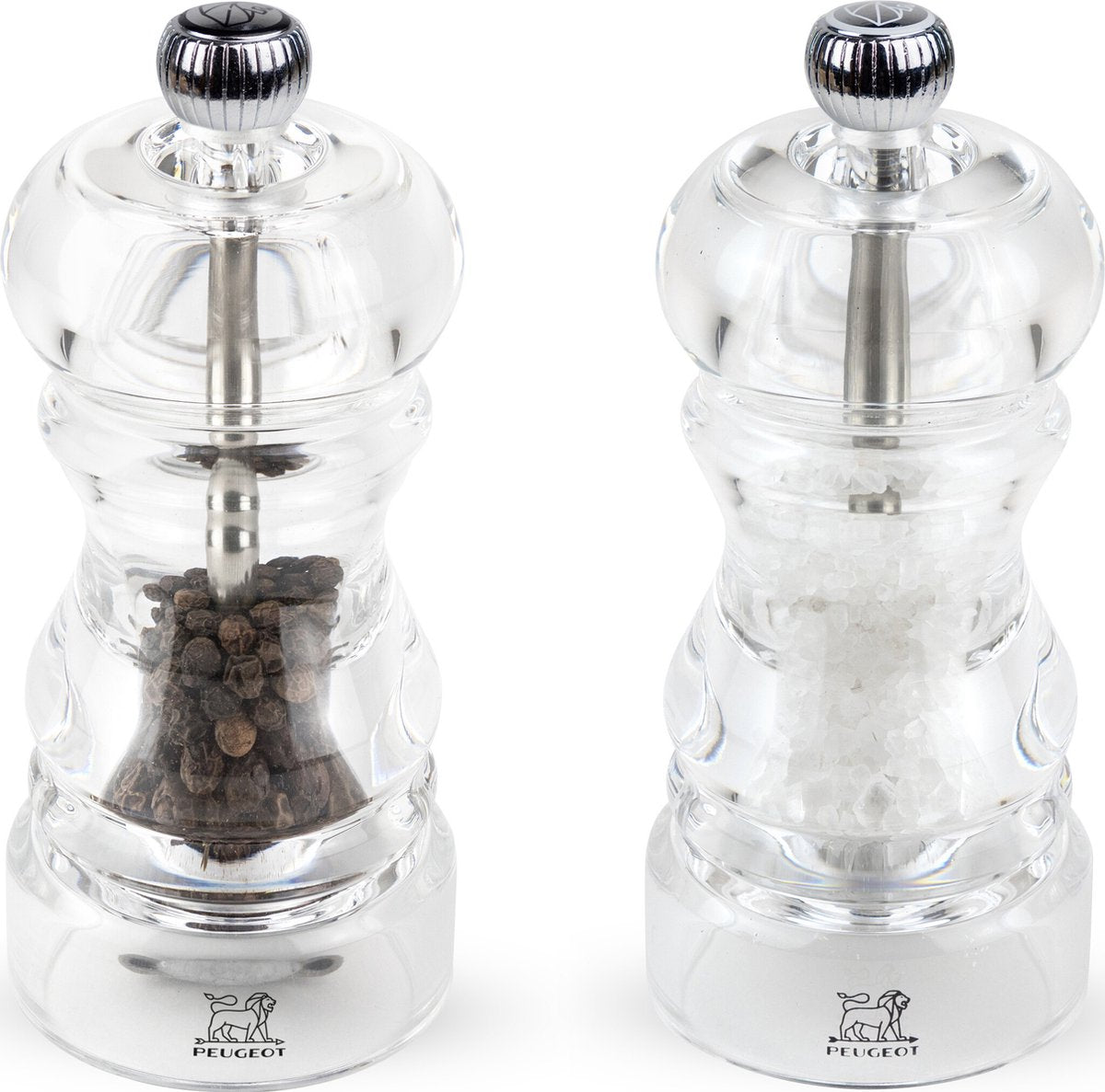 Peugeot Nancy Salz- und Pfeffermühle 12 cm – transparent – Acryl
