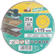 Wolfcraft – Schleifpapier Körnung 60 – 115 mm – 25 Stück – für Schleifmaschinen – Klettbefestigung – 2270100
