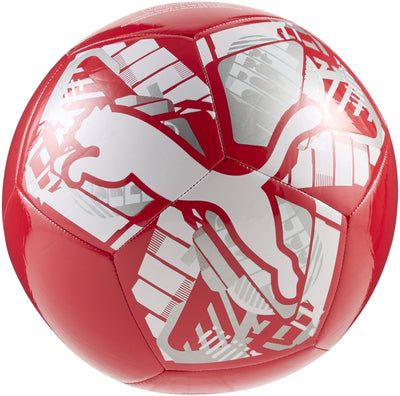 Puma Big Cat Ball Unisex-Fußball – Rot-Weiß-Silber