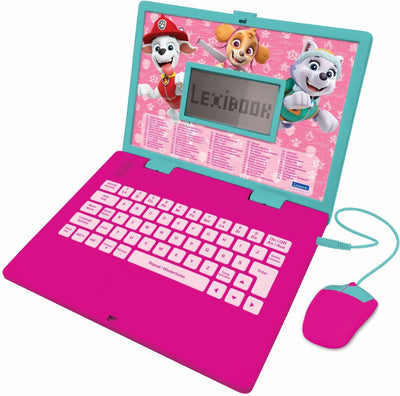 Lexibook Paw Patrol Girls zweisprachiger Lern-Laptop mit 124 Aktivitäten (und den)
