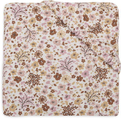 Jollein Spannbettlaken für Bett – 70 75 x 140 150 cm – Jersey – Blumenfeen