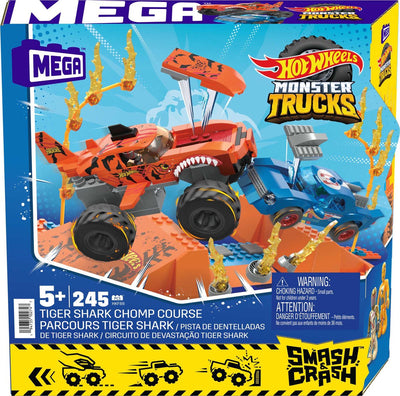 Mega Bloks Mega Hot Wheels Monster Trucks Tiger Shark Chomp -Kurs