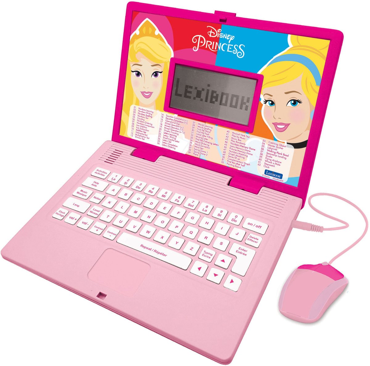 Lexibook ordinateur portable éducatif bilingue disney Princesse (fr en)