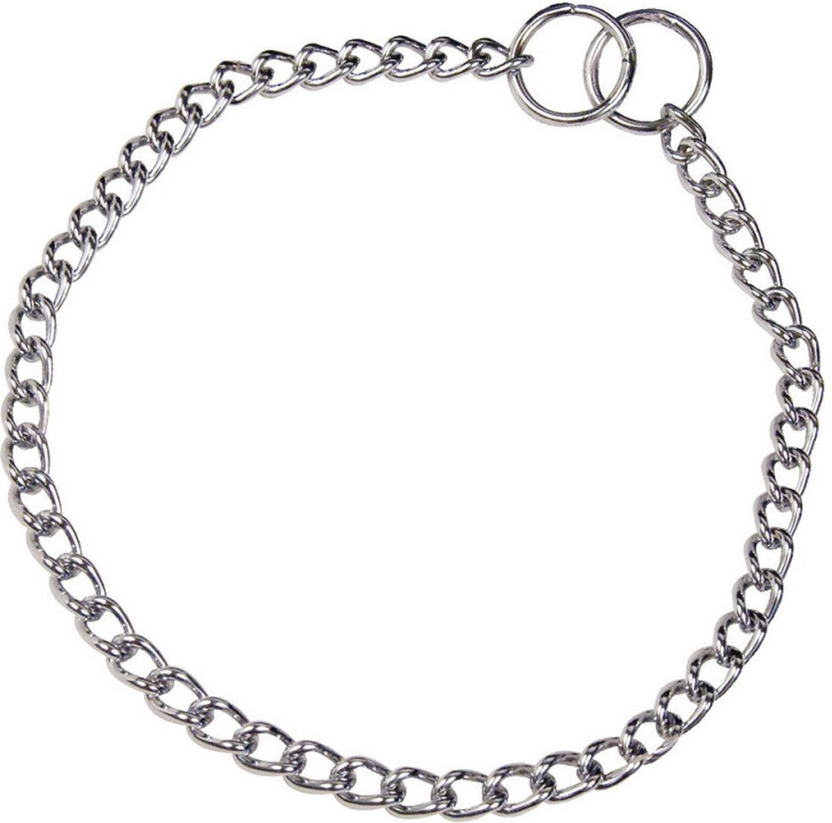 Hs Sprenger Hundehalsband Silber 2,5 mm links gedreht (50 cm)