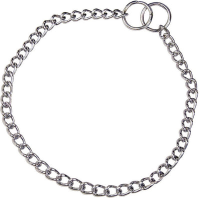 Hs Sprenger Hundehalsband Silber 2,5 mm links gedreht (50 cm)