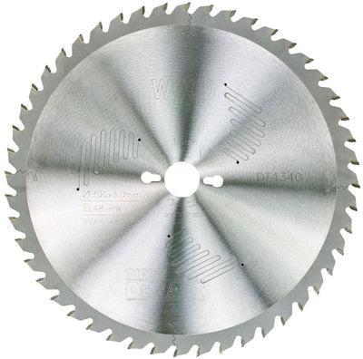 Dewalt Zubehör Kreissägeblatt 305 x 30 x 48 Zähne, Wechselzahnung, positiv 10°, Kerbe 3,0 mm – dt4340-qz