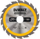 Dewalt Kreissägeblatt für Holz | Bau | ø 165mm Achsloch 30mm 18t - dt1936-qz