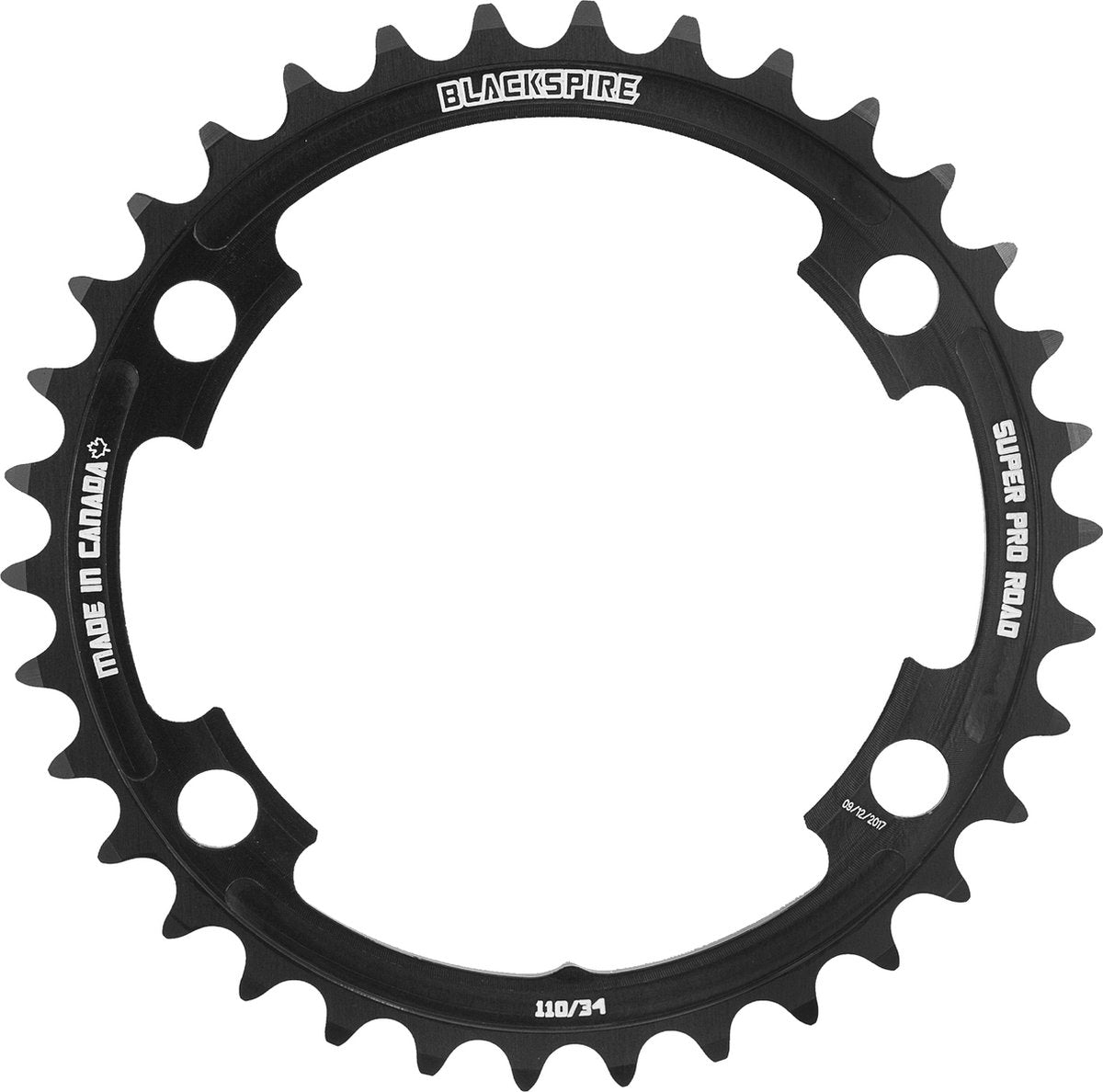 Blackspire - Kettenblatt Race Super Pro 4 Bolzen 110 34