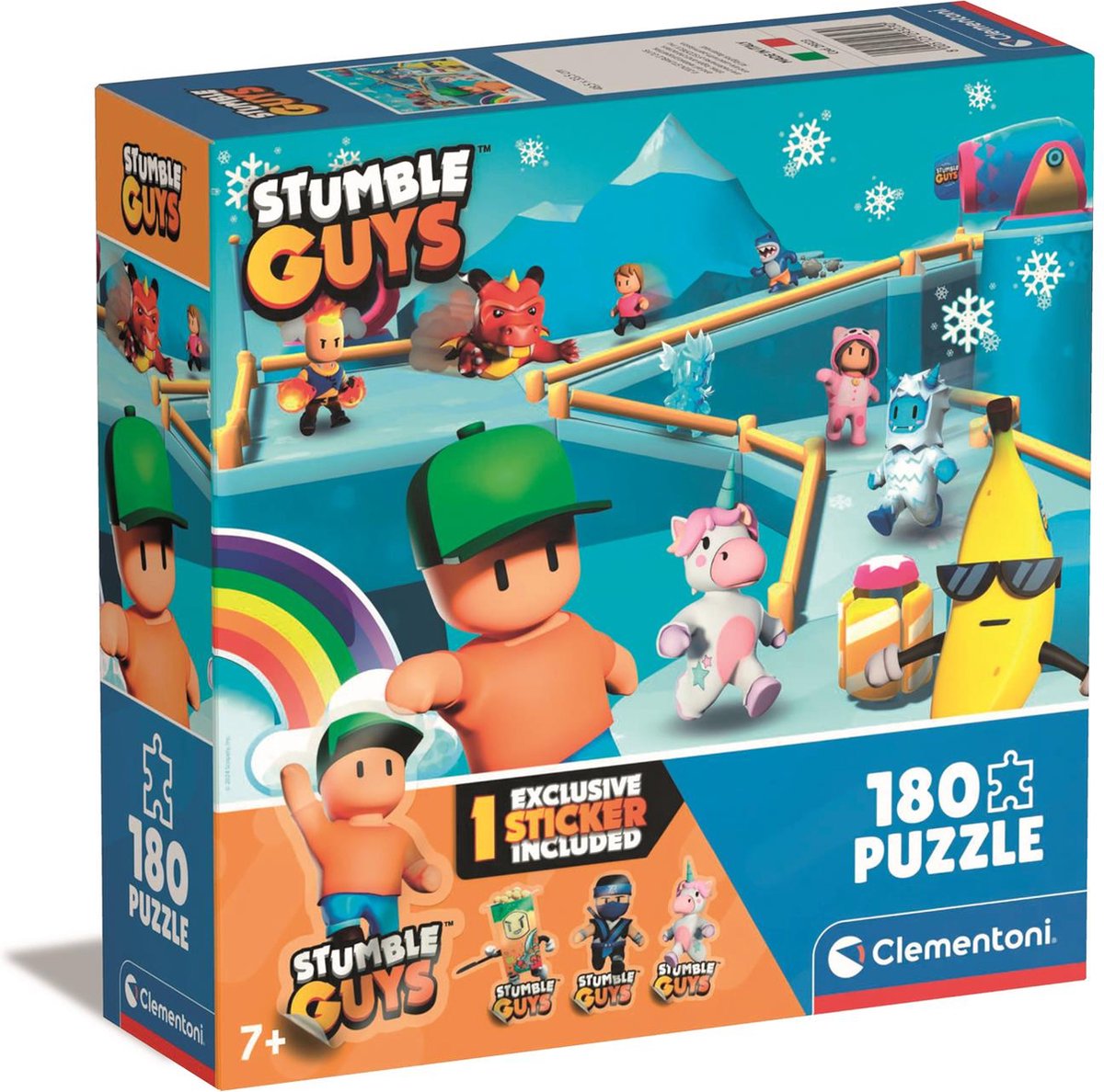 Clementoni - Puzzle - 180 Teile - Stumble Guys - Kinderpuzzle - ab 7 Jahren